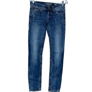 BKE Denim Sabrina Skinny Stretch Jeans Low Rise Skinny Fit S 26 Medium Wash Blue
